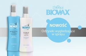 Wygładzające spraye do włosów Biovax Keratyna + Jedwab