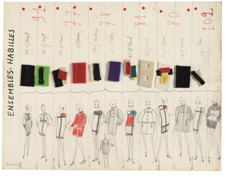 Yves Saint Laurent i jego szkice