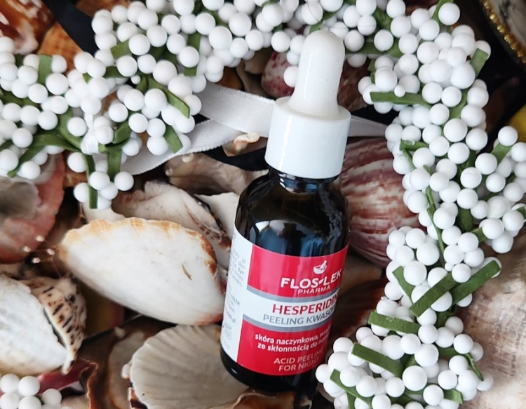 Floslek Hesperidin peeling kwasowy na noc, skóra naczynkowa