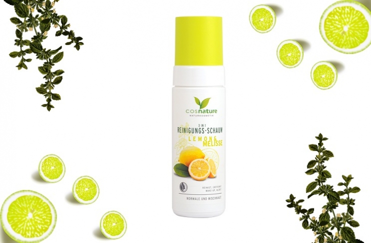 Cosnature naturalna pianka oczyszczająca 3 w 1 z cytryną i melisą