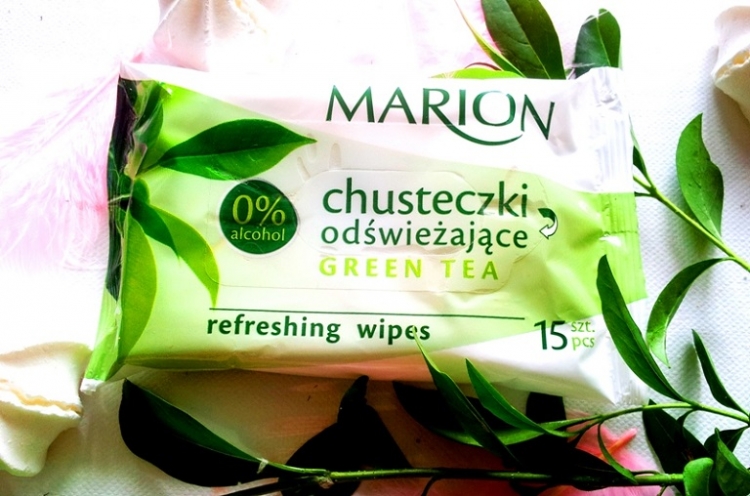 Marion chusteczki odświeżające green tea