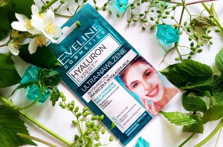 Eveline Hyaluron Expert błyskawiczna maseczka wygładzająca 3 w 1