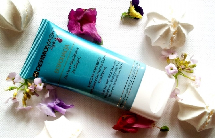 L'biotica DermoMask Night Active Eksfoliacja maseczka naprawcza