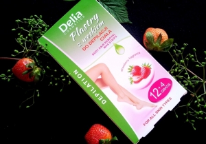 Delia Cosmetics plastry z woskiem do depilacji ciała truskawka