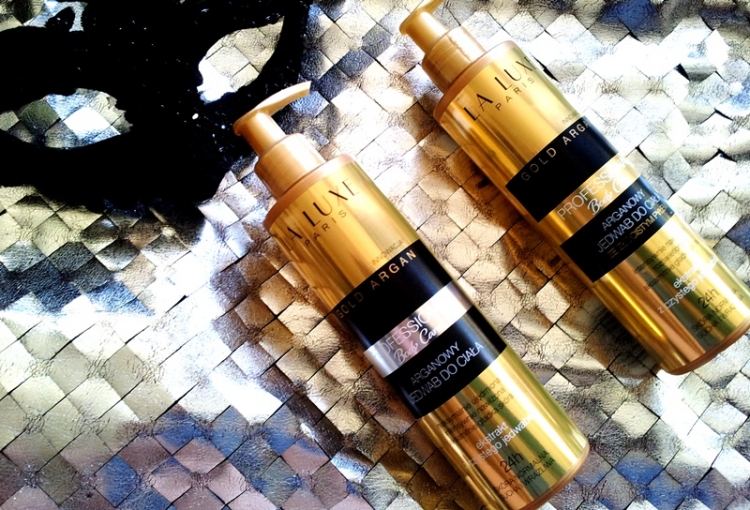 Jedwabne ciało z La Luxe Paris Gold Argan