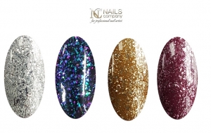 Metaliczny połysk z lakierami Nails Company