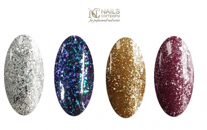 Metaliczny połysk z lakierami Nails Company