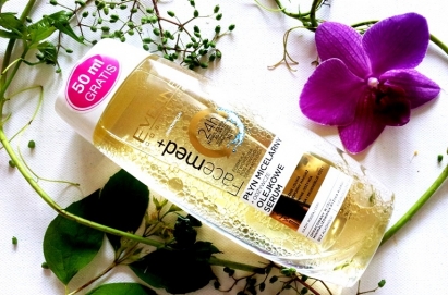 Eveline Facemed+ płyn micelarny+odżywcze olejkowe serum 3w1