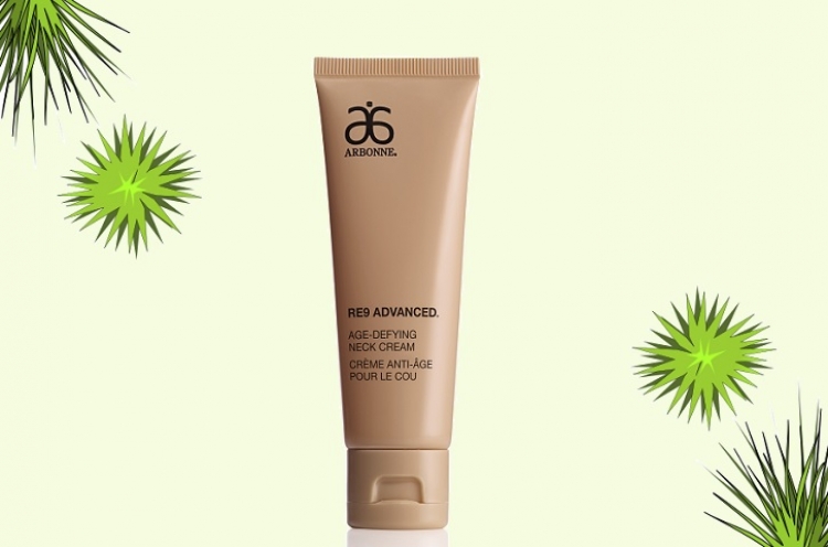 Nowość Arbonne RE9 Advanced Krem zwalczający oznaki starzenia na szyi