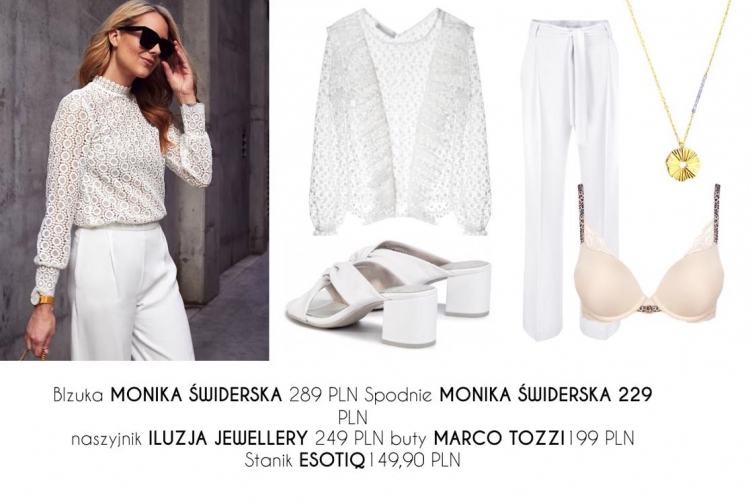 White total look: stylizacje