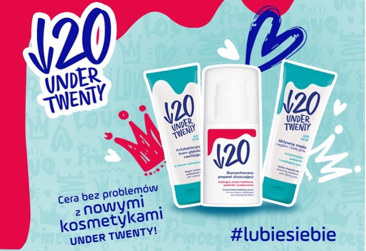Cera bez problemów z nowymi kosmetykami Under Twenty