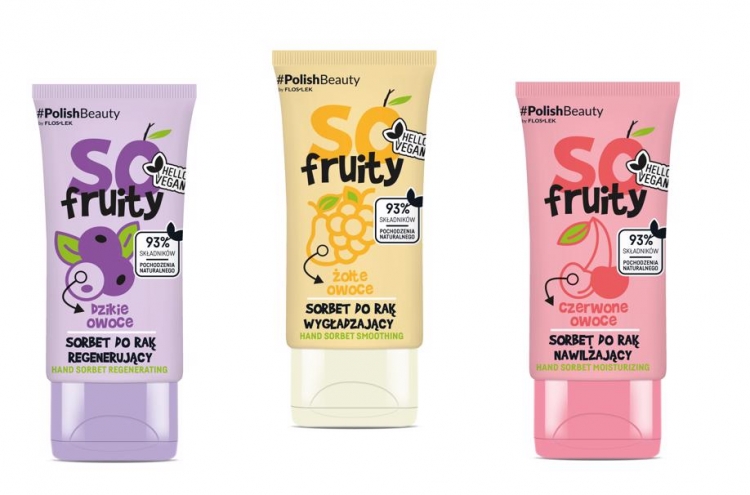 Owocowe sorbety do rąk Floslek SO fruity