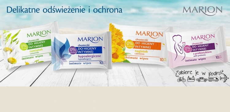 Nowe chusteczki do higieny intymnej Marion