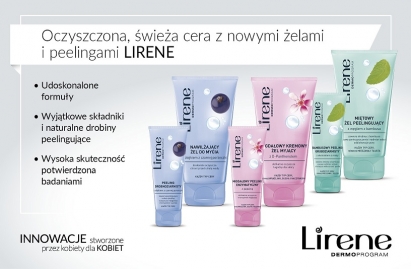 Oczyszczona, świeża cera z nowymi żelami i peelingami Lirene