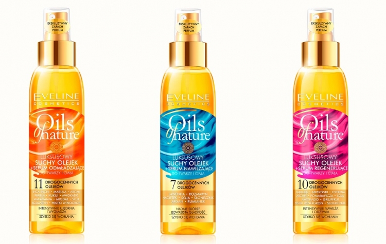 Oils of Nature suche olejki Eveline o zapachu perfum