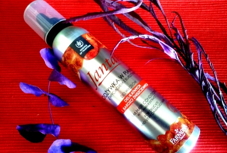 Farmona Jantar odżywka w piance do włosów delikatnych