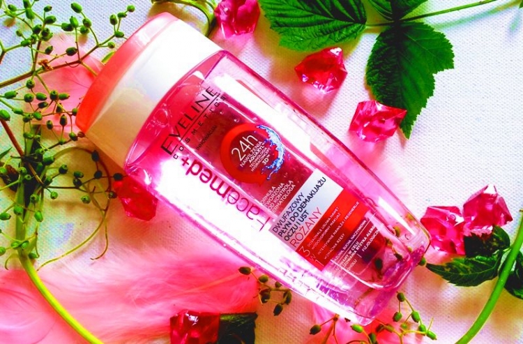 Eveline Facemed+ dwufazowy płyn do demakijażu różany