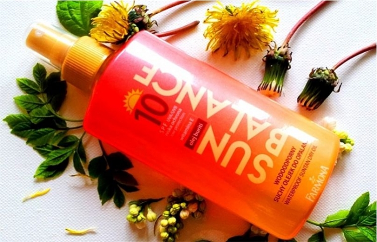 Farmona Sun Balance wodooodporny suchy olejek do opalania SPF 10