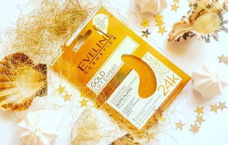 Eveline Gold Lift Expert luksusowe przeciwzmarszczkowe złote płatki pod oczy