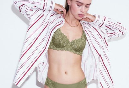 Bielizna Triumph w oliwkowym odcieniu