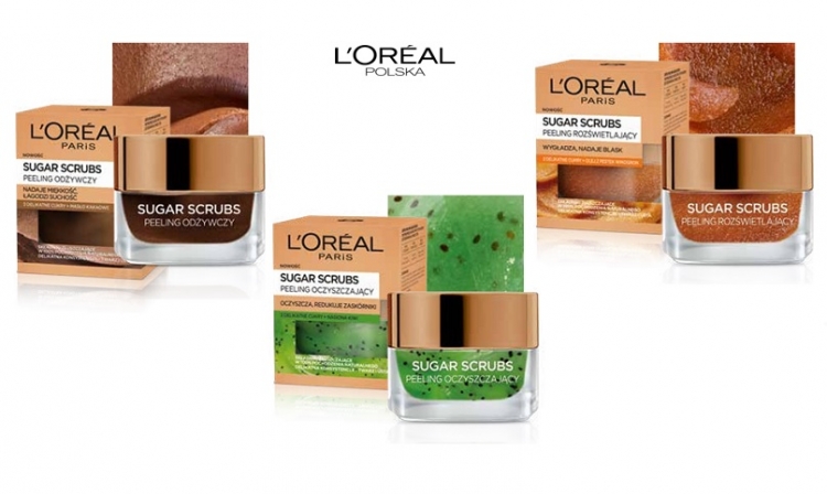 Nowe cukrowe peelingi Sugar Scrubs L’Oréal Paris
