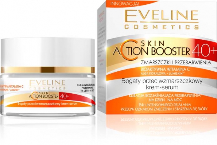 Nowość Eveline krem-serum 40+ Skin ACtion Booster