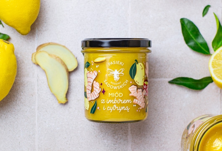 Nowość miód z imbirem i cytryną z Pasiek Sadowskich