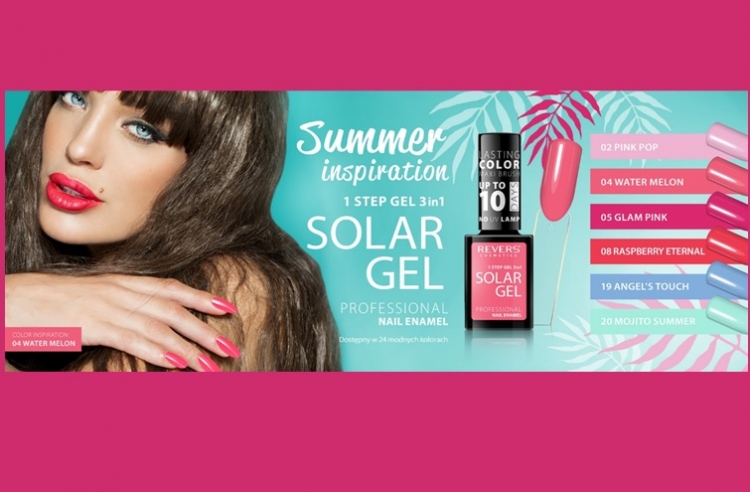 Wakacyjny manicure z Solar Gel