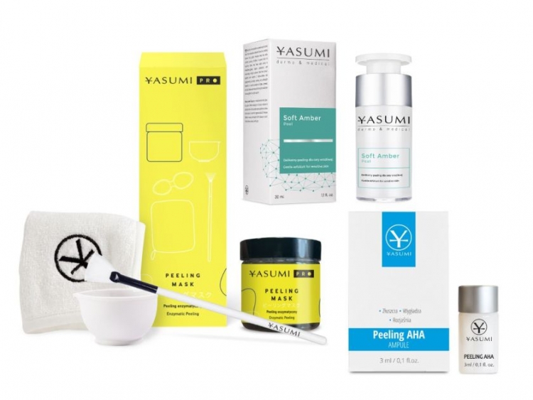 Peelingi enzymatyczne i kwasowe Yasumi