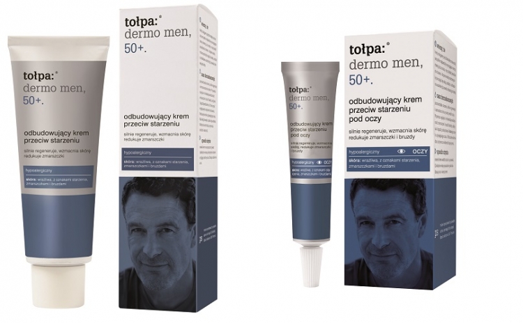 Nowości Tołpa Dermo Men 50+ odbudowujące kremy przeciw starzeniu