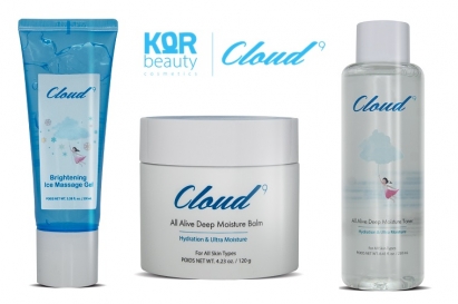 Nawilżenie skóry z kosmetykami Cloud9