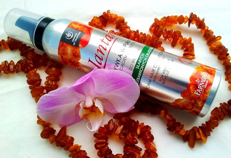 Farmona Jantar odżywka w piance do włosów słabych i pozbawionych objętości