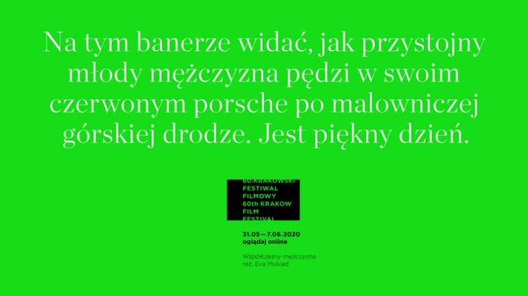 60. Krakowski Festiwal Filmowy odbędzie się