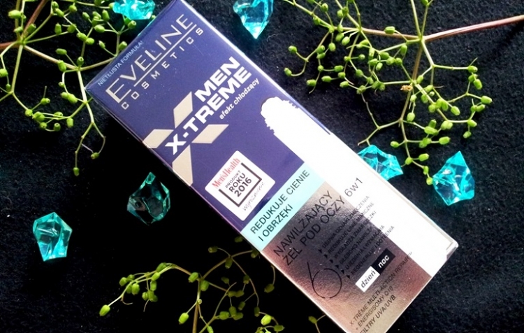 Eveline Men X-Treme nawilżający żel pod oczy roll-on 6 w 1