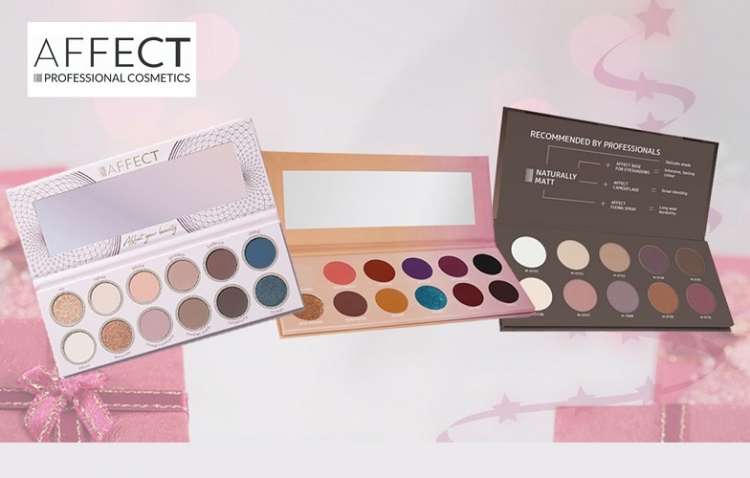 Palety cieni Affect Cosmetics - prezent świąteczny