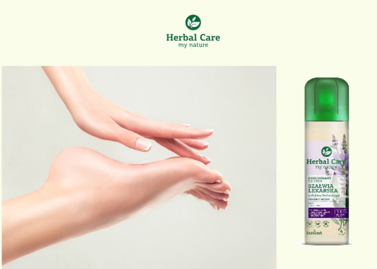 Nowość Herbal Care dezodorant do stóp z szałwią lekarską