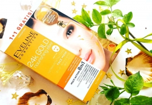 Eveline Cosmetics intensywnie rewitalizująca maska na tkaninie z 24K Gold