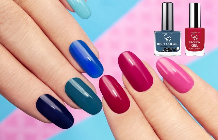 Paznokcie w kolorach Pantone z Golden Rose