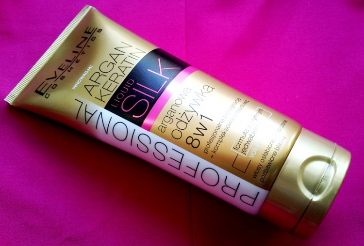 Eveline Argan Keratin Liquid Silk odżywka 8w1