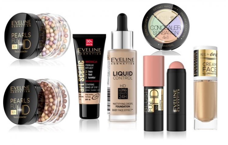 Perfekcyjna cera z kosmetykami Eveline