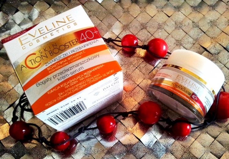 Eveline Skin Action Booster bogaty krem-serum 40 +