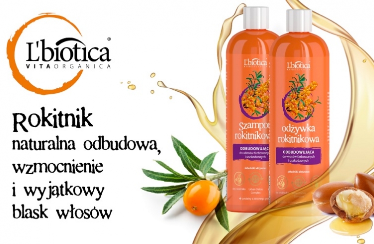Olej z rokitnika w pielęgnacji włosów L’biotica VitaOrganica
