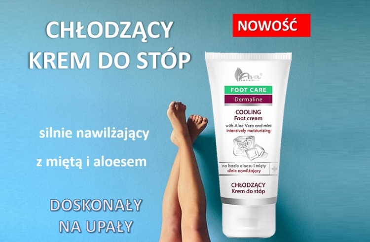 Nowość Ava Dermaline chłodzący krem do stóp