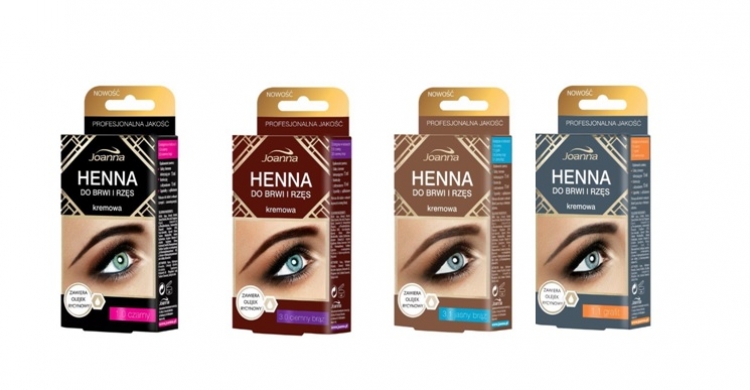 Nowe odcienie kremowej henny do brwi i rzęs marki Joanna