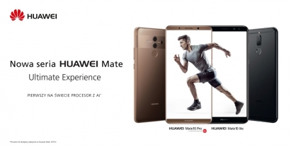 Robert Lewandowski i Huawei Mate 10 Pro