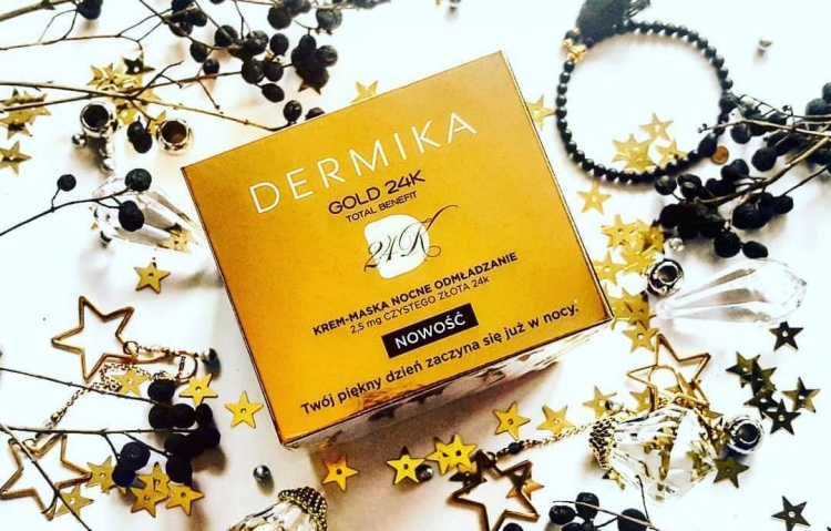 Dermika Gold 24K Total Benefit krem-maska nocne odmładzanie