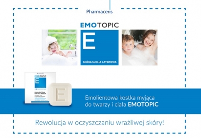 Emolientowa kostka myjąca do twarzy i ciała Emotopic