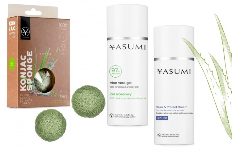 Aloes przyjaciel skóry w kosmetykach Yasumi