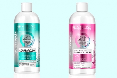 Nowość Eveline płyny micelarne Facemed+