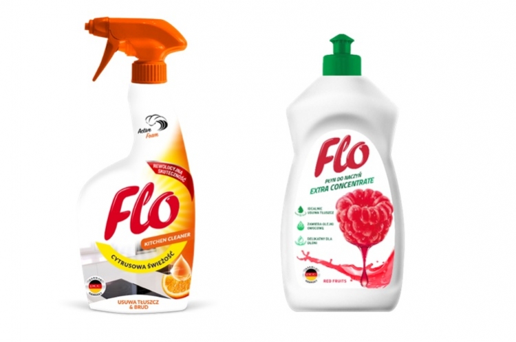 Piękna kuchnia z produktami Flo